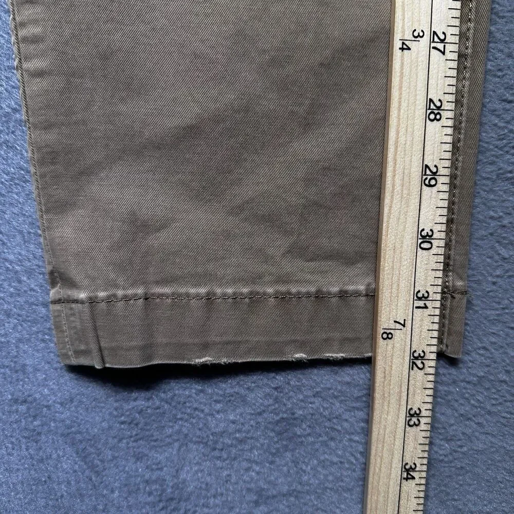 American Eagle Mens 30x32 Slim Straight Chino Pants Beige Flex Stretch EUC